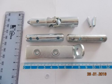 Preview: Geze Gelenklager mit Lagerplatte für Getriebe, verzinkt